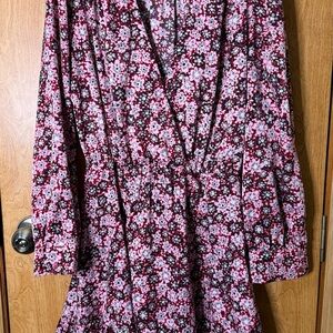 Zara Floral Wrap Mini Dress